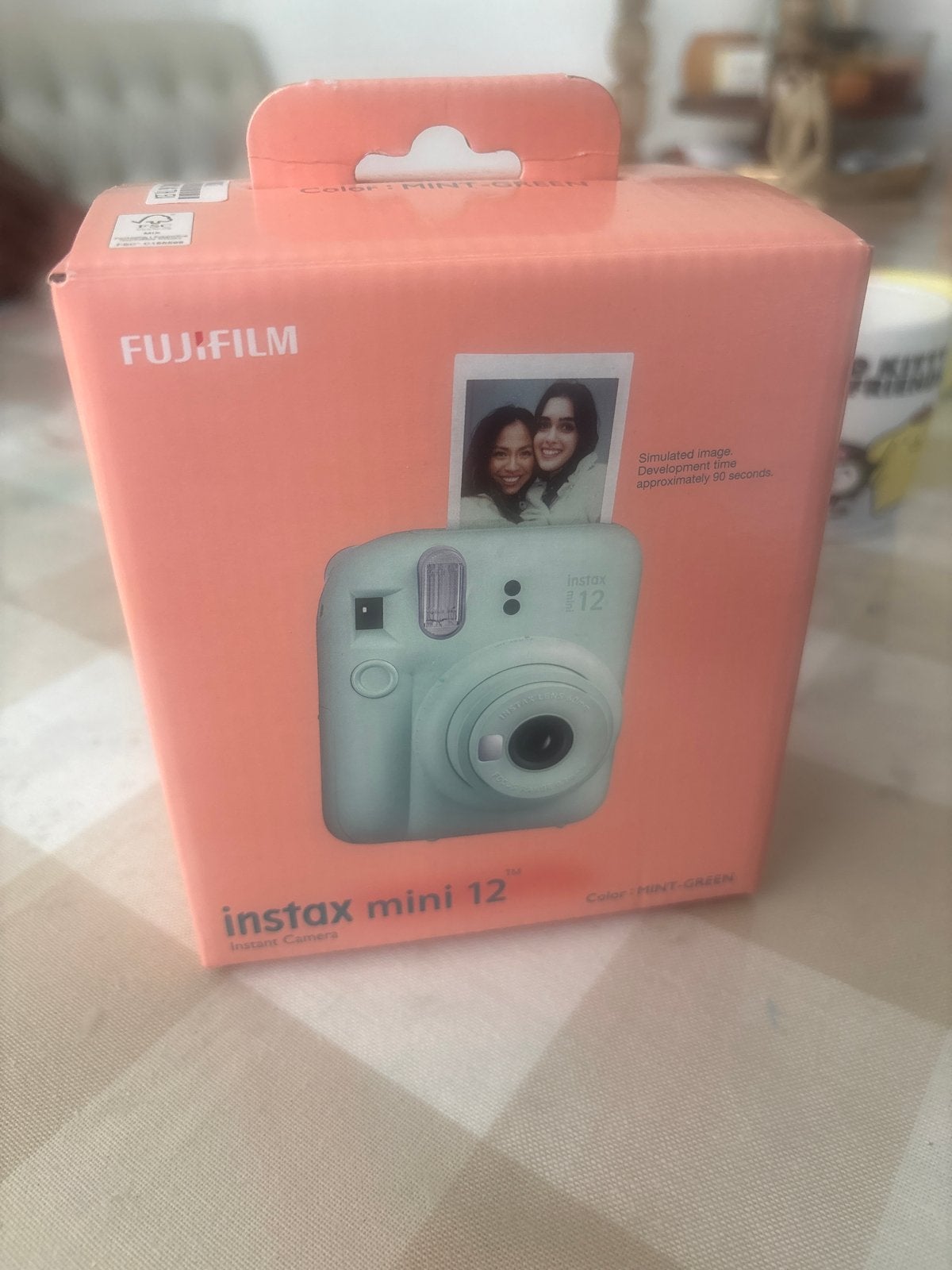 Fujifilm Instax Mini 12 Instant Camera - Mint Green (Nieuw), Ingebouwde flitser, Handleiding, Nieuw, Instant camera