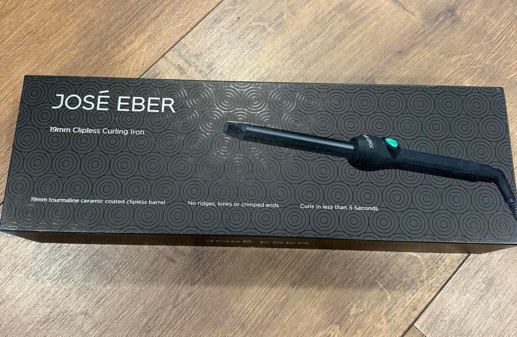 José Eber 19mm krultang zwart, Sieraden, Tassen en Uiterlijk, Uiterlijk | Haarverzorging, L, Nieuw, L, Krultang of Stijltang