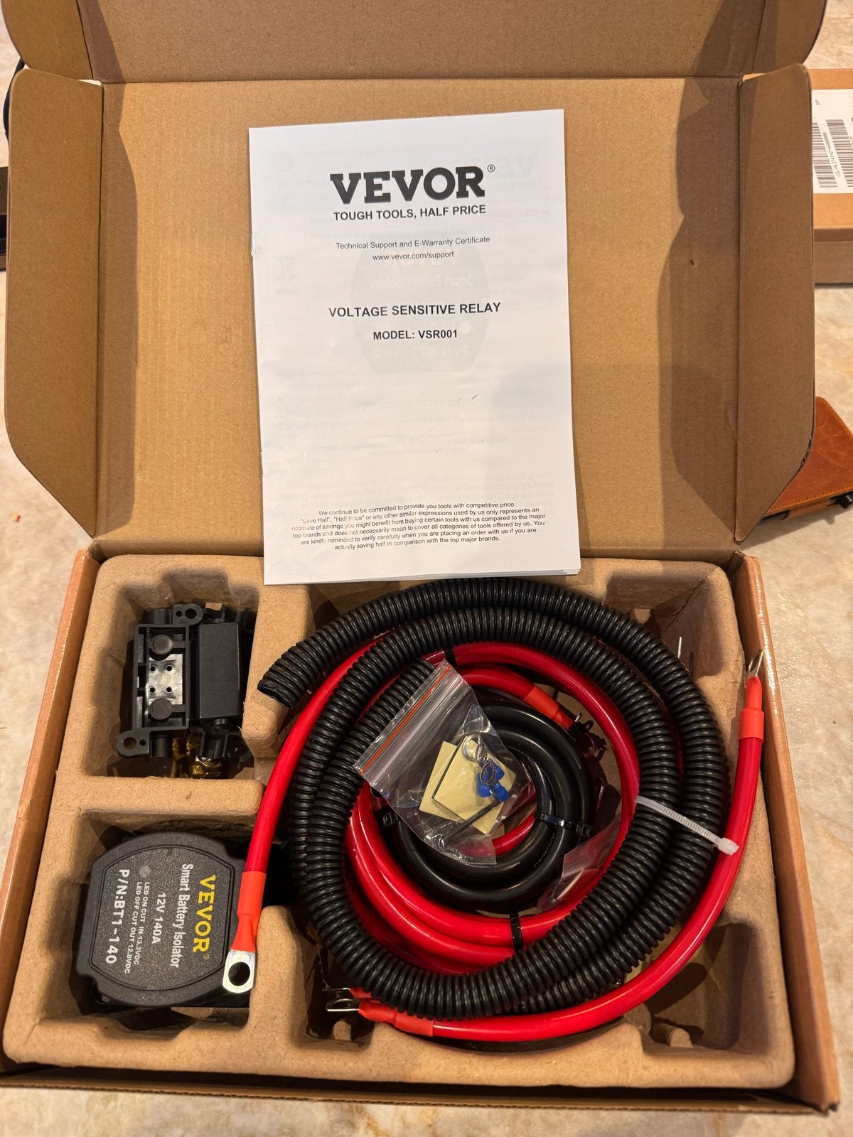 Vevor Voltage Sensitive Relay VSR001 - Smart Battery Isolato, Ophalen of Verzenden, Nieuw, Universele onderdelen
