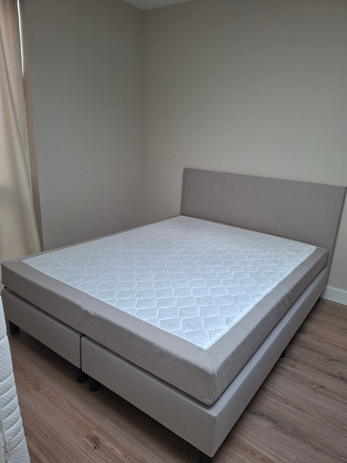 Boxpring, Ophalen, Tweepersoons, Zo goed als nieuw, 200 cm