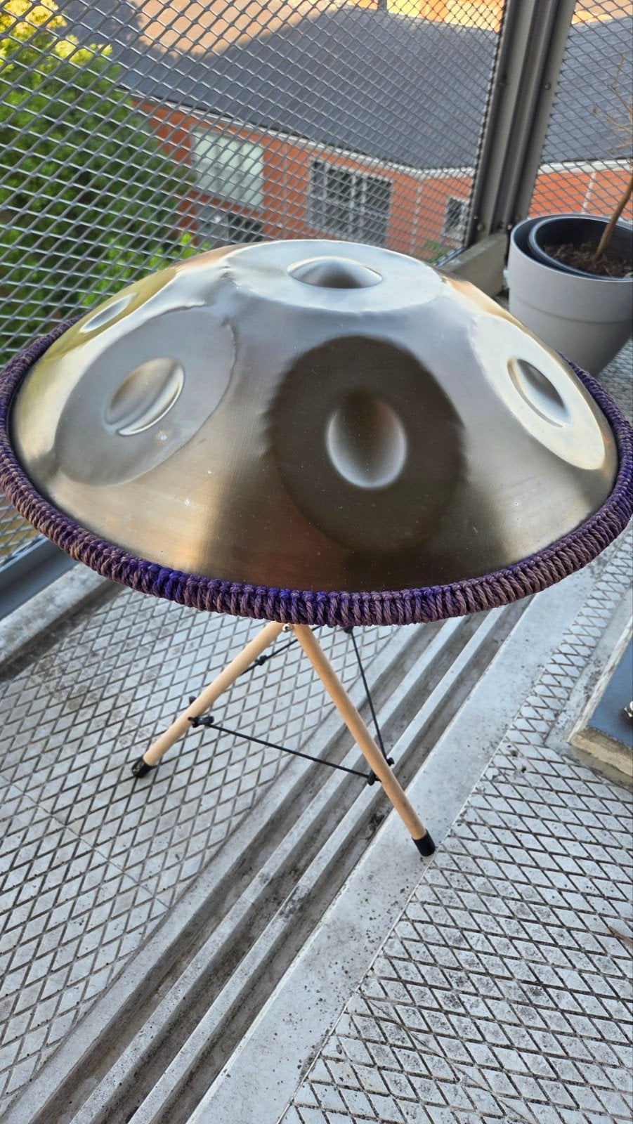 Handpan D kurd 9 van Starpan (met 9 noten)., Ophalen, Gebruikt, Melodische percussie