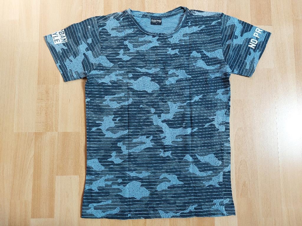 Blauw gestreept t-shirt *Scamps & Boys*, Zo goed als nieuw, Shirt of Longsleeve, Jongen, Scamps & Boys