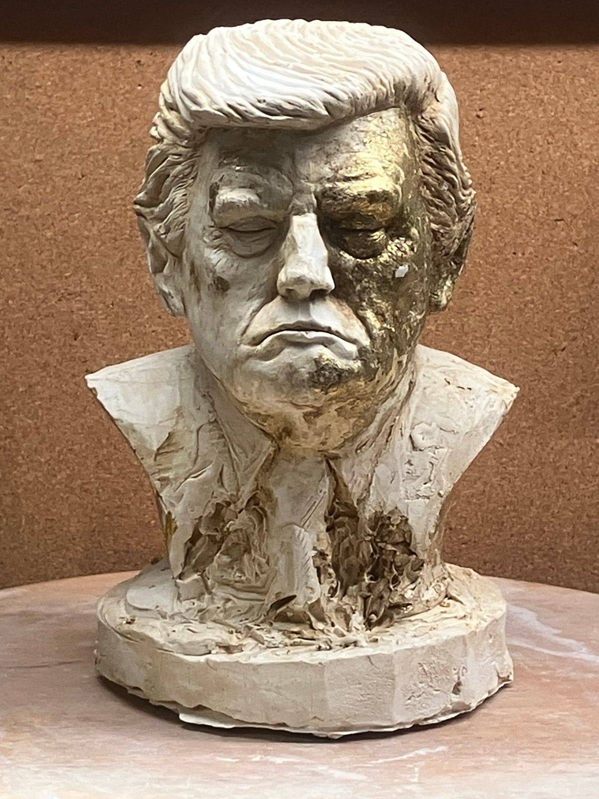Trump bustes in verschillende kleuren - Unieke kunstwerken, Minder dan 20 cm, Gips, Buste, Ophalen of Verzenden