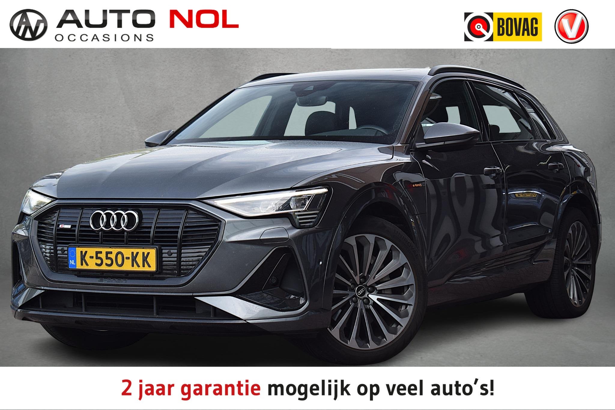 Audi e-tron 50 quattro S edition 71 kWh | Pano | Memory | Ca, Zwart, 71 kWh, Vierwielaandrijving, SUV of Terreinwagen
