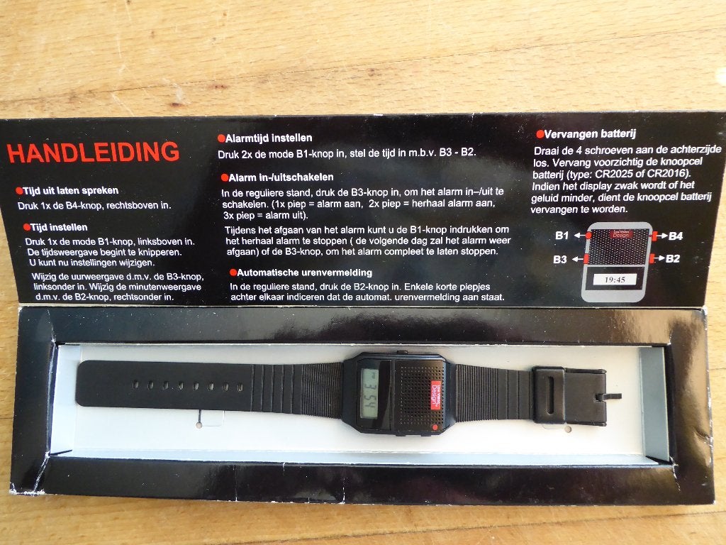 Sprekend horloge, Overige merken, Overige materialen, Polshorloge, Kunststof
