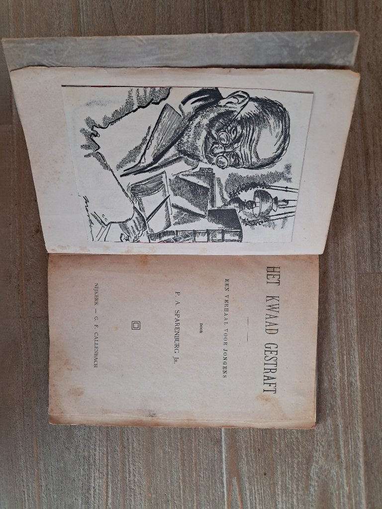 Antiek Roodband Boekje Het Kwaad Gestraft P.A. Sparenburg, Ophalen of Verzenden, P. A. Sparenburg JR.