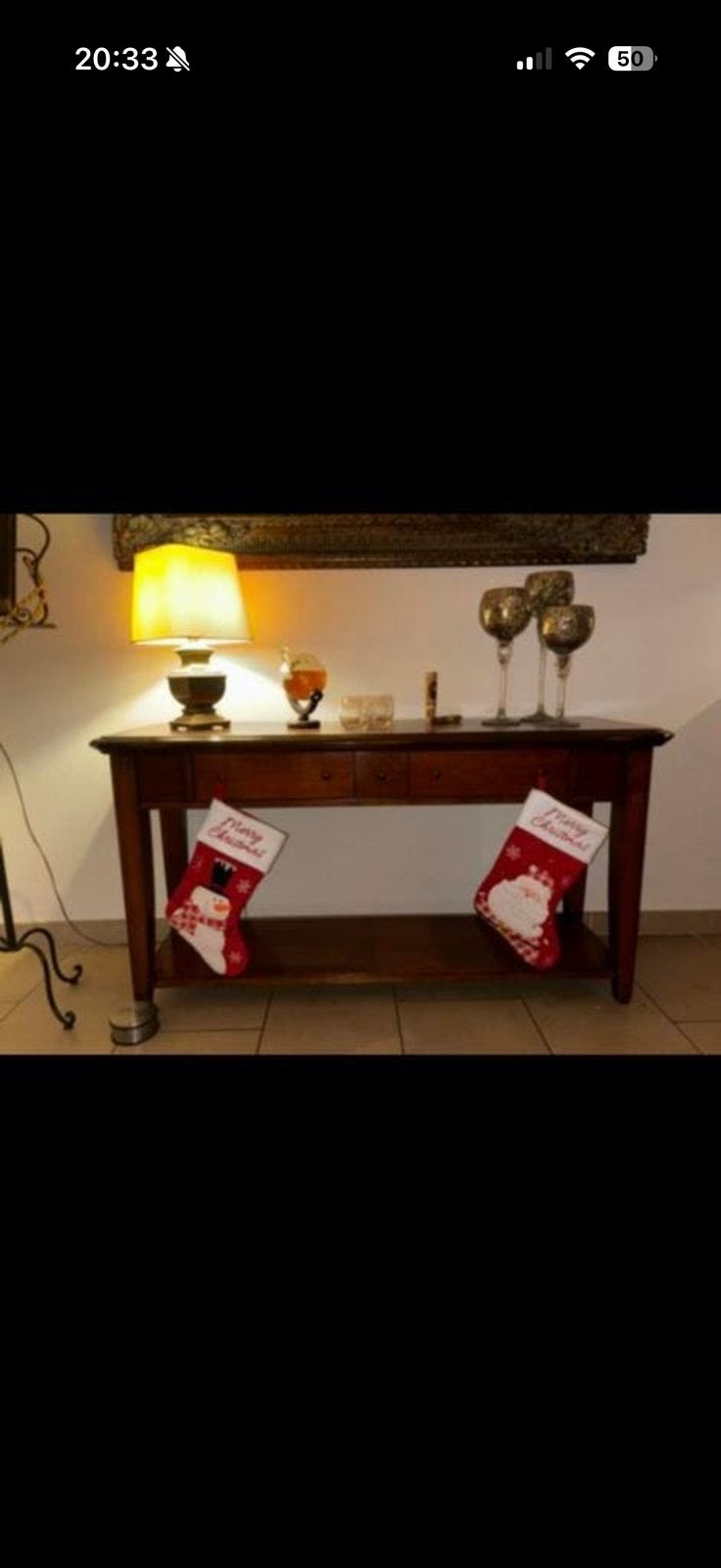 Sidetable, Ophalen, 100 tot 150 cm, Zo goed als nieuw, 25 tot 50 cm