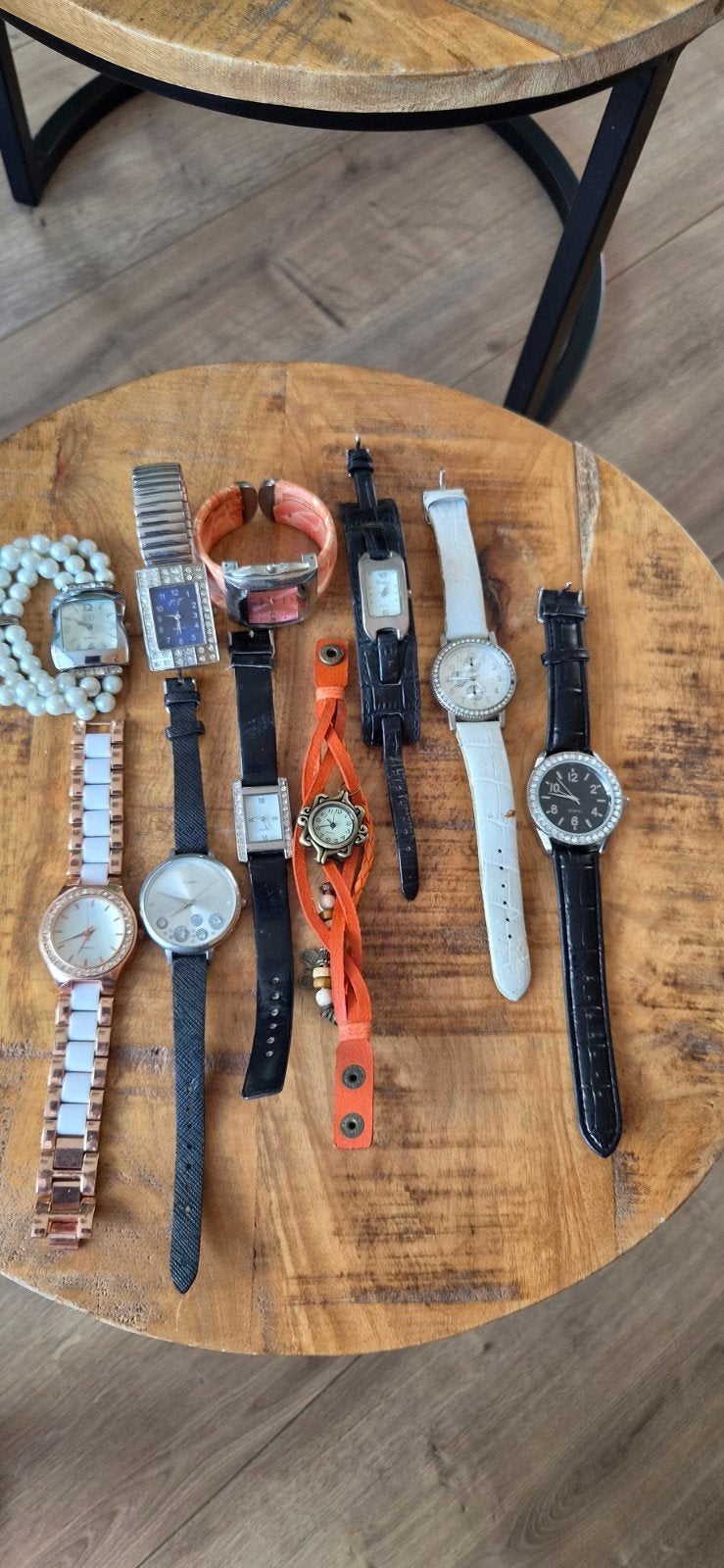 Partij horloges te koop, Overige merken, Staal, Polshorloge, Ophalen of Verzenden