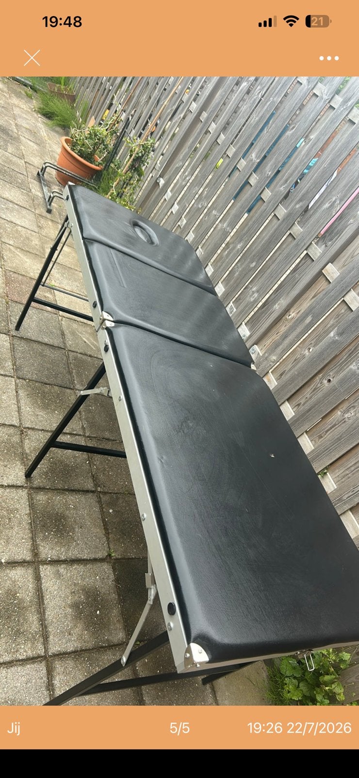 Massage tafel/beauty behandelingen, Ophalen, Zo goed als nieuw, Gehele gezicht