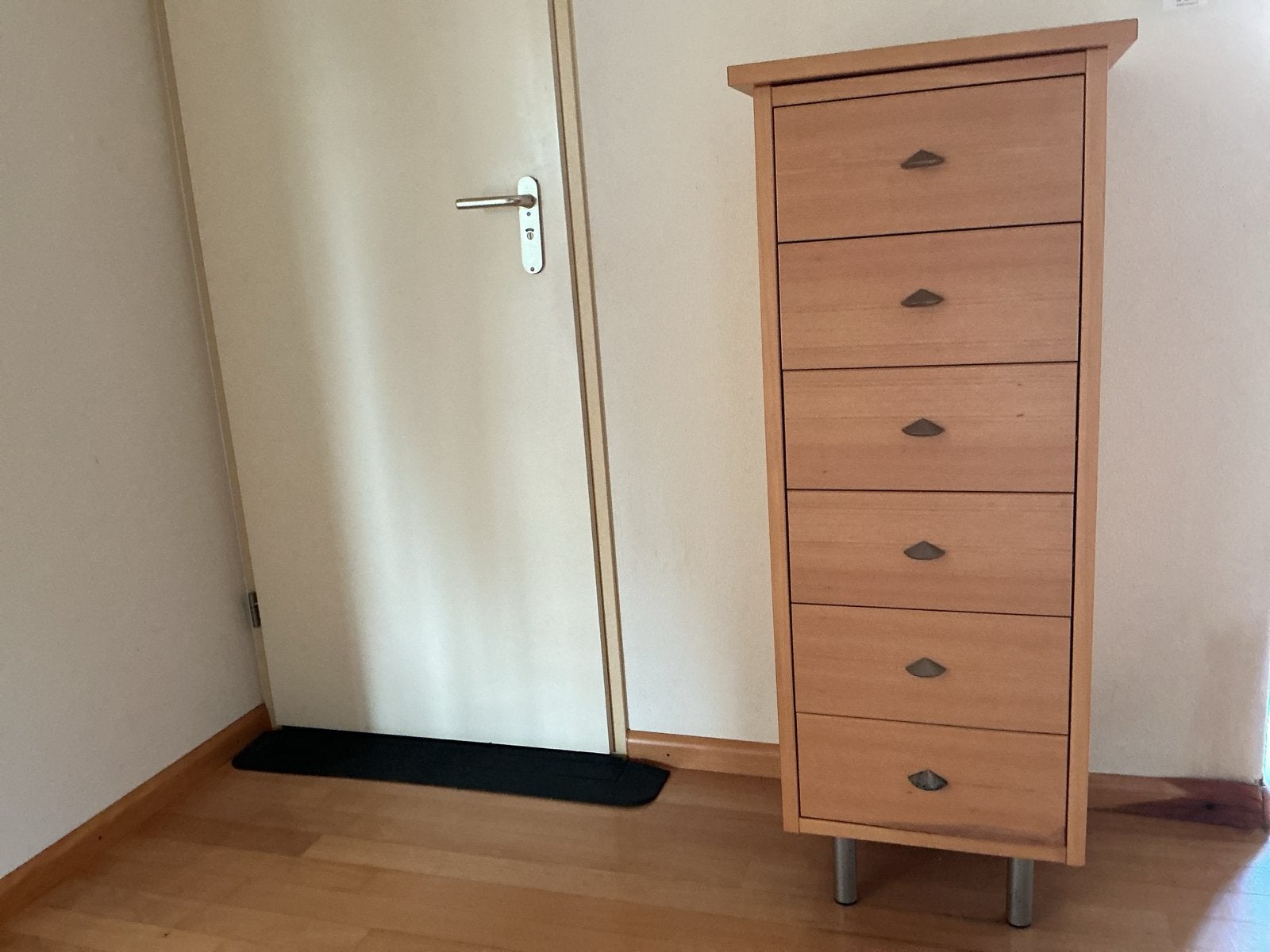 Houten ladekast met 5 laden, Ophalen, Gebruikt, 5 laden of meer, 100 tot 150 cm