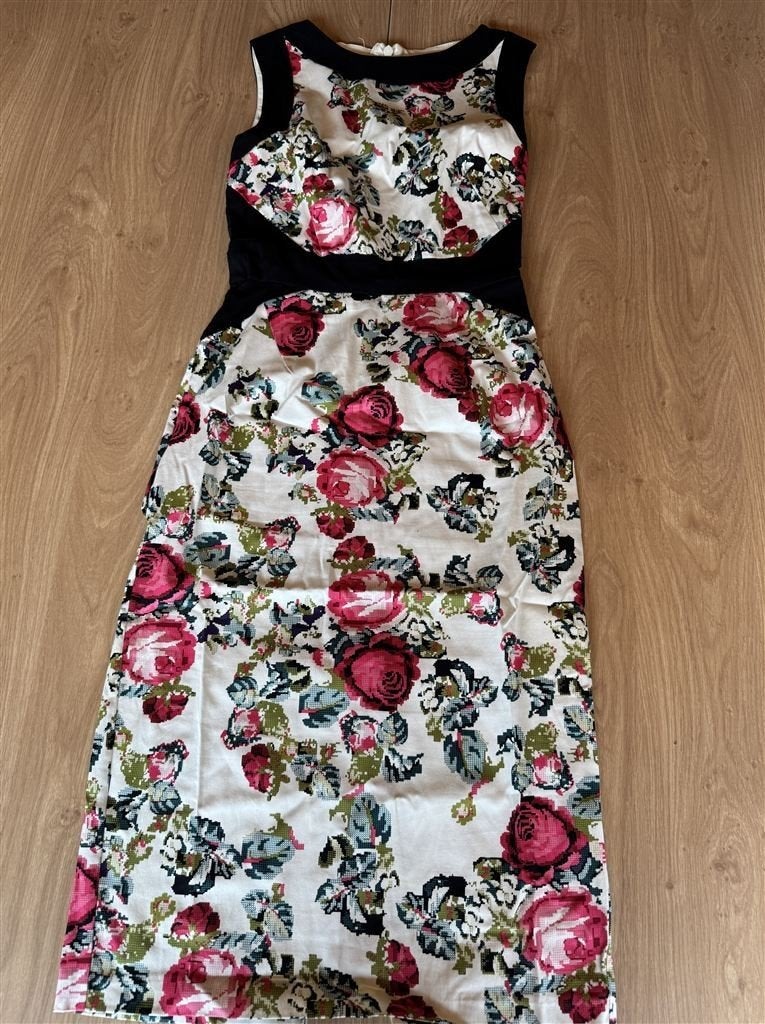 The Pretty Dress Company Dames Midi Jurk UK 8 [36] Witte Vis, Wit, Ophalen of Verzenden, Zo goed als nieuw, Maat 36 (S)