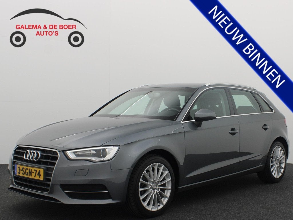 Audi A3 Sportback 1.4 TFSI Attraction Pro Line plus NWE D-RI, Auto's, Euro 5, Stof, Gebruikt, Zwart