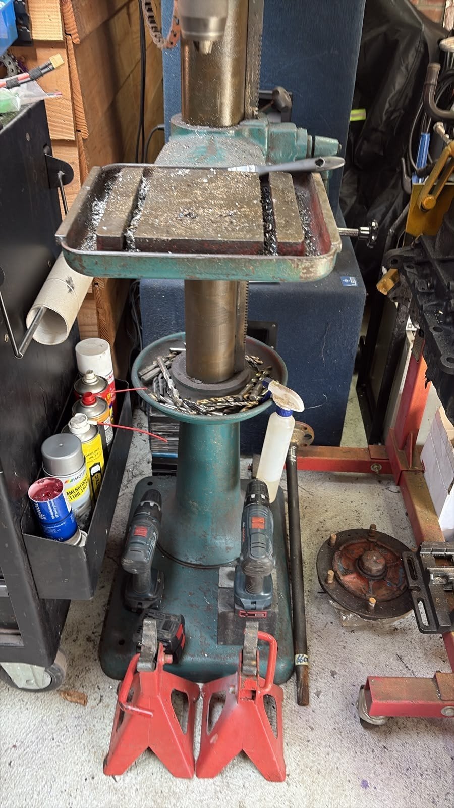 Flott kolomboormachine 220v, Ophalen, Gebruikt, Kolomboormachine, Klopboormechanisme