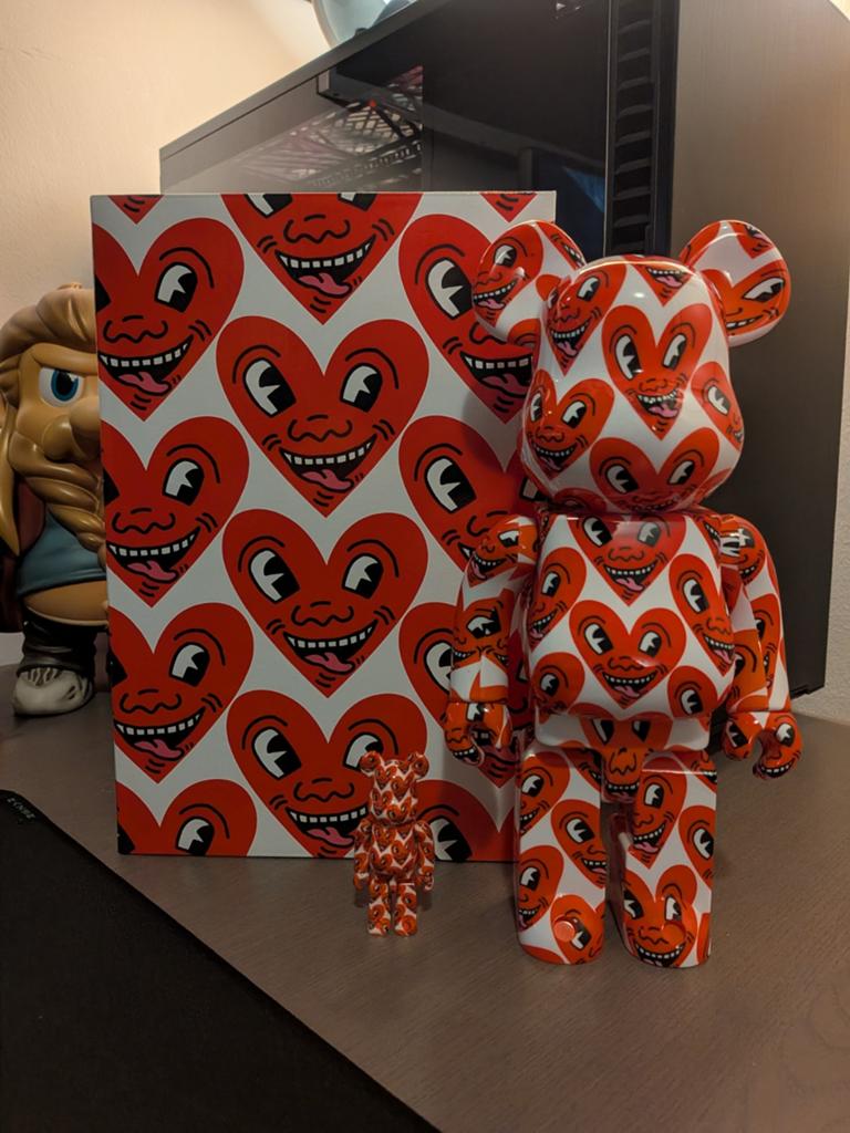Bearbrick Keith Haring #6 100% & 400%, Ophalen of Verzenden
