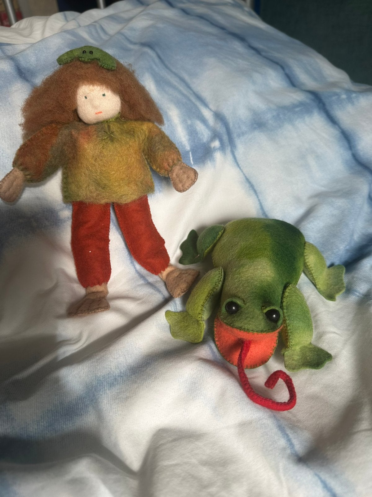 Kikker met kikvors mannetje, Ophalen of Verzenden, Zo goed als nieuw, Figuurtje(s)