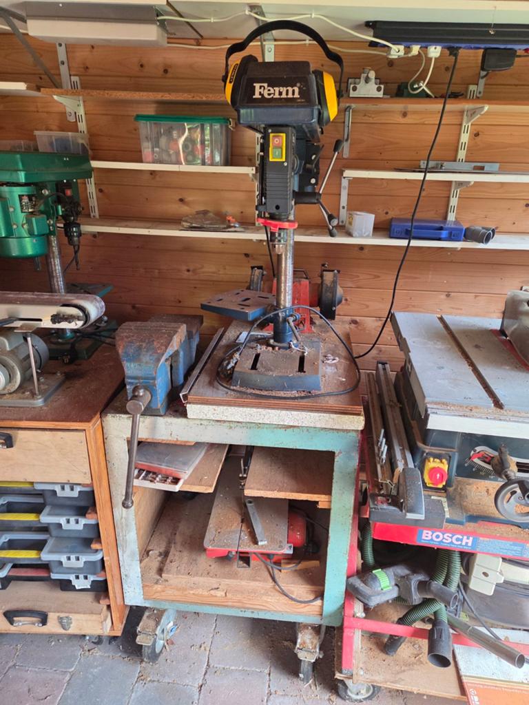 Ferm Kolomboormachine FRTD-13/350 op verrijdbaar onderstel, Ophalen, Gebruikt, Minder dan 400 watt, Kolomboormachine