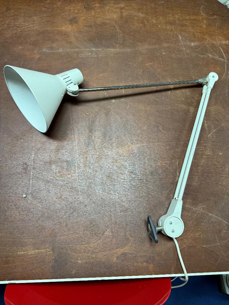 Kaiser Leuchten werkplaatslamp industrieel Bauhaus, Ophalen, Gebruikt, 50 tot 75 cm, Industrieel Bauhaus Modern Technisch