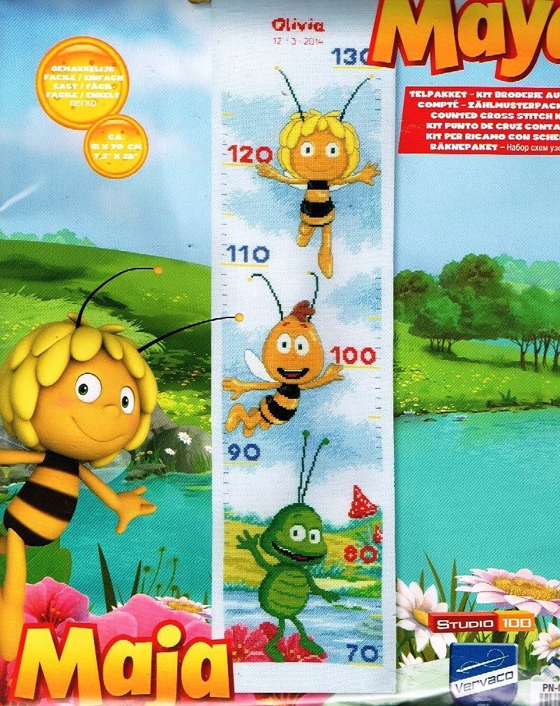 Cado SALE MAYA DE BIJ borduurpakket groeimeter  OLIVIA, Ophalen of Verzenden, Nieuw, Handborduren, Borduurpakket