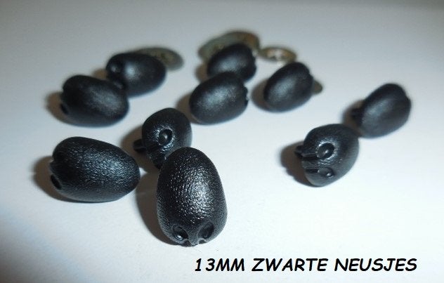 x5 Nieuw Neuzen Neus Neusjes 13mm, Ophalen of Verzenden, Nieuw, Breien of Haken, Overige typen