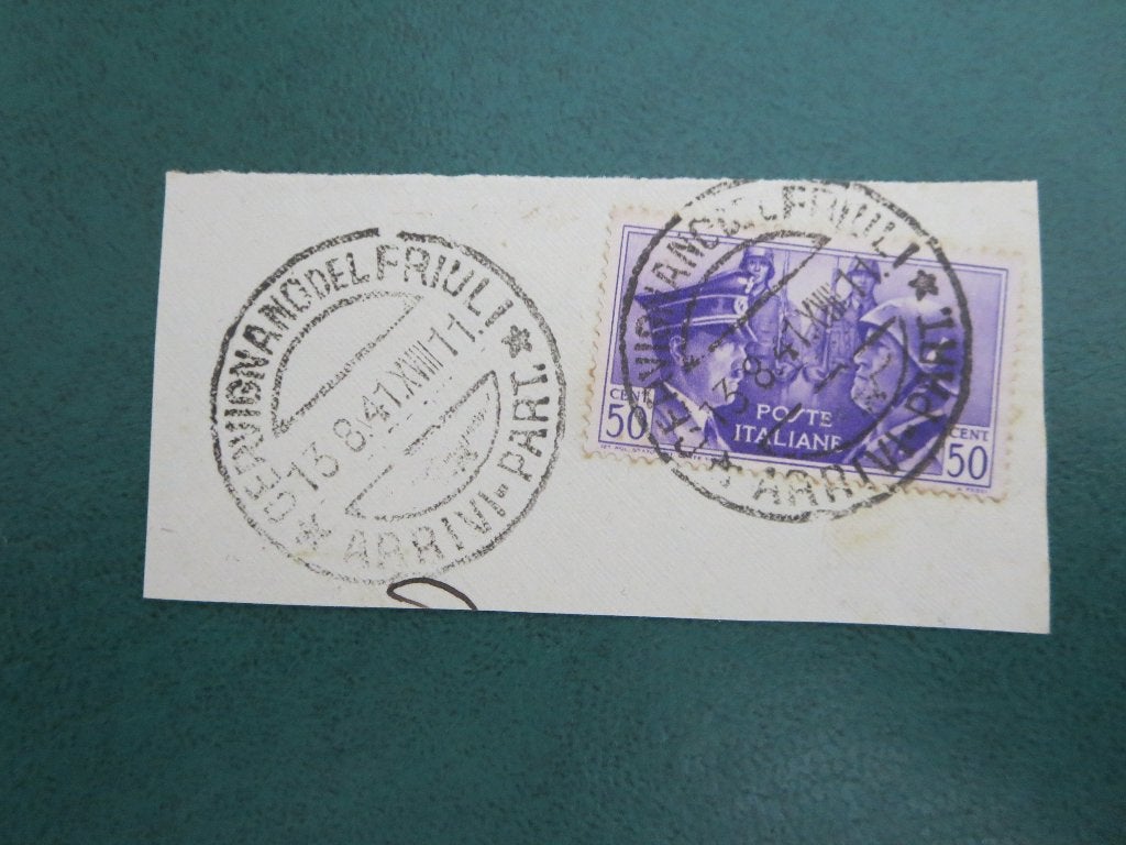 Duitse Rijk Italie Hitler + Mussolini, Ophalen of Verzenden, Duitse Keizerrijk, Gestempeld