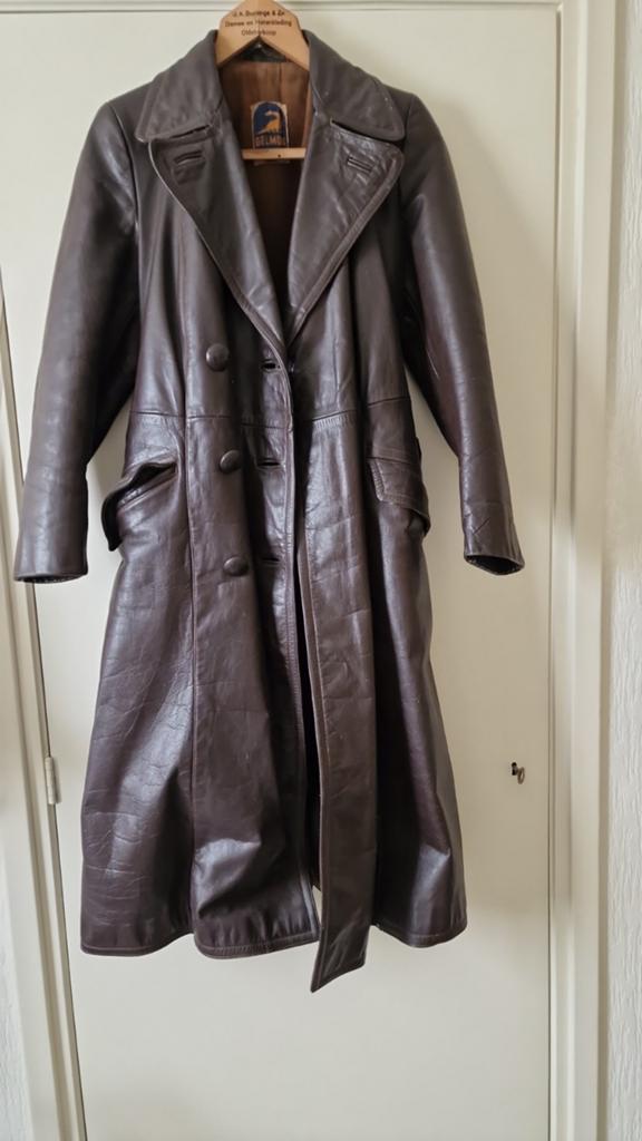 Te koop: Leren Vintage Damesjas, Ophalen, Zo goed als nieuw, Maat 38/40 (M), Zwart