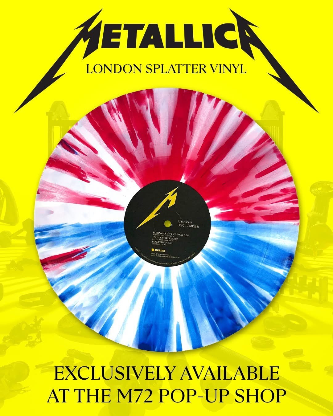 Metallica 72 seasons London splatter vinyl sealed, Ophalen of Verzenden, Zo goed als nieuw, 12 inch