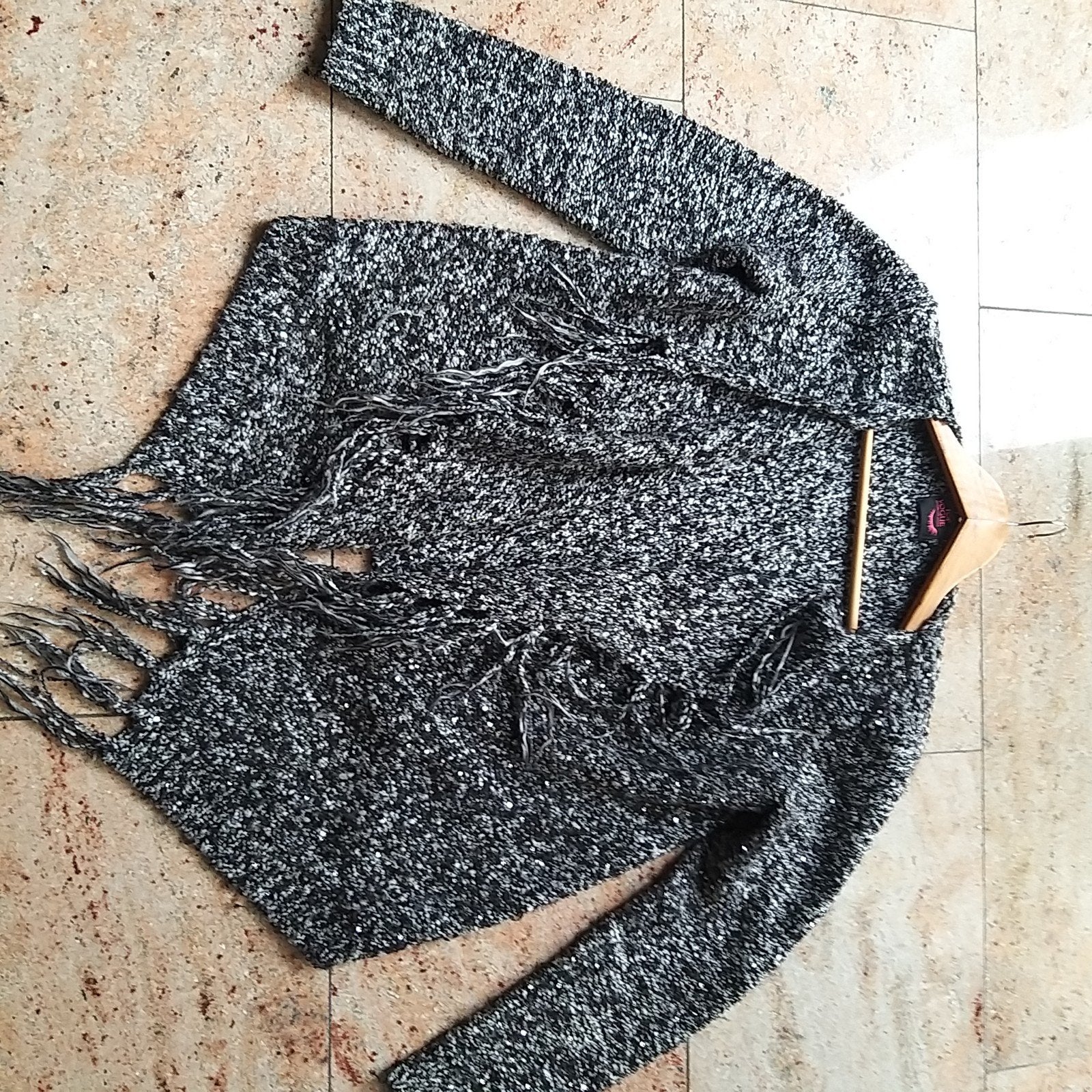 vest, met franje, mt L/XL, Ophalen of Verzenden, Zo goed als nieuw, Maat 46/48 (XL) of groter