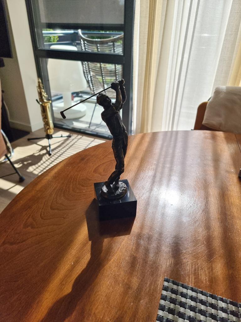 Beeldje Ger van Tankeren - De Golfer - 25 cm hoog, Ophalen of Verzenden