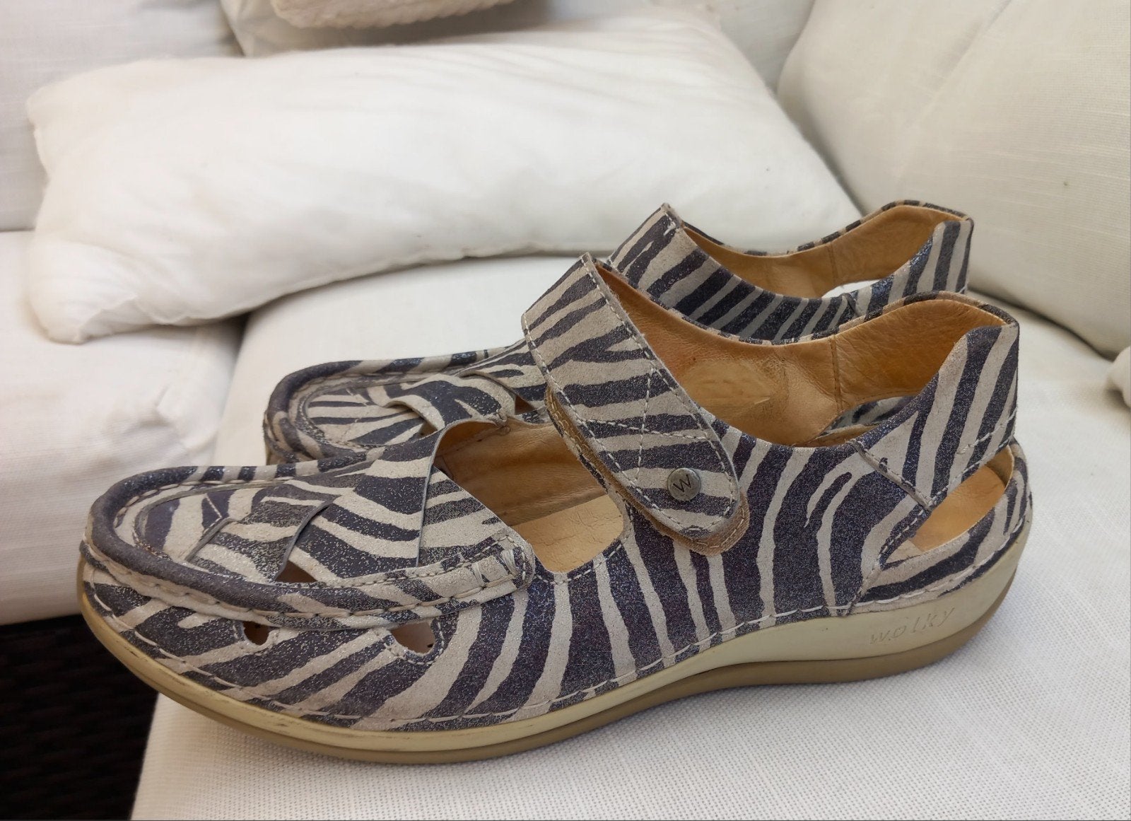 Wolky  rolling sun,maat 43, Kleding | Dames, Schoenen, Ophalen of Verzenden, Zo goed als nieuw, Grijs, Sneakers of Gympen