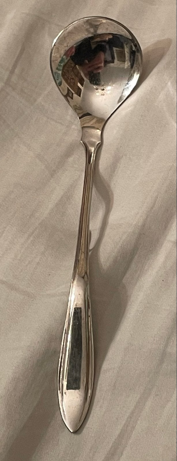 Verzilverde pap- of sauslepel Gero, Model 618, 1951, Ophalen of Verzenden