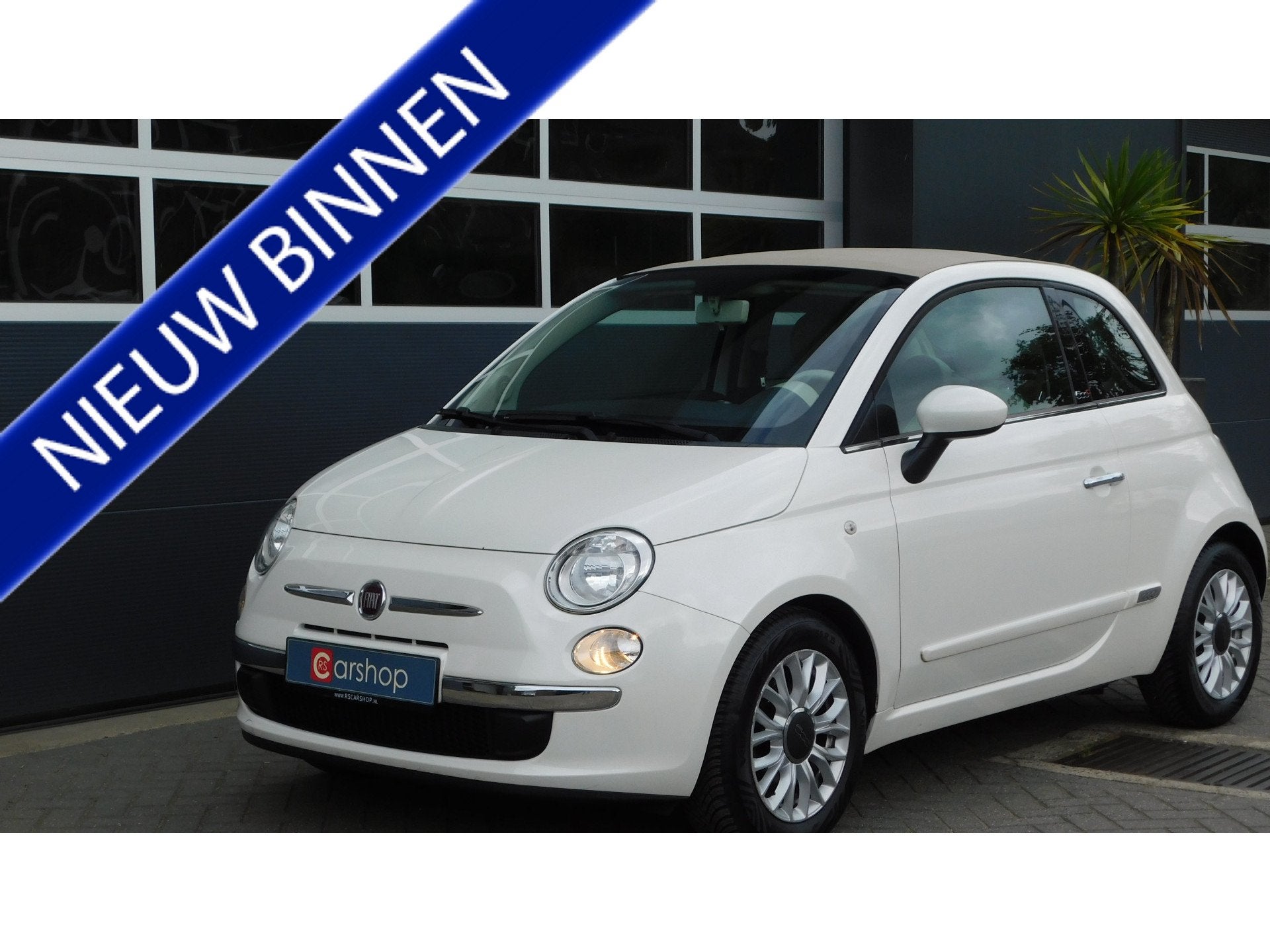 Fiat 500C 0.9 TwinAir Turbo Lounge Automaat (bj 2014), Auto's, 12 maanden, Gebruikt, Wit, Origineel Nederlands
