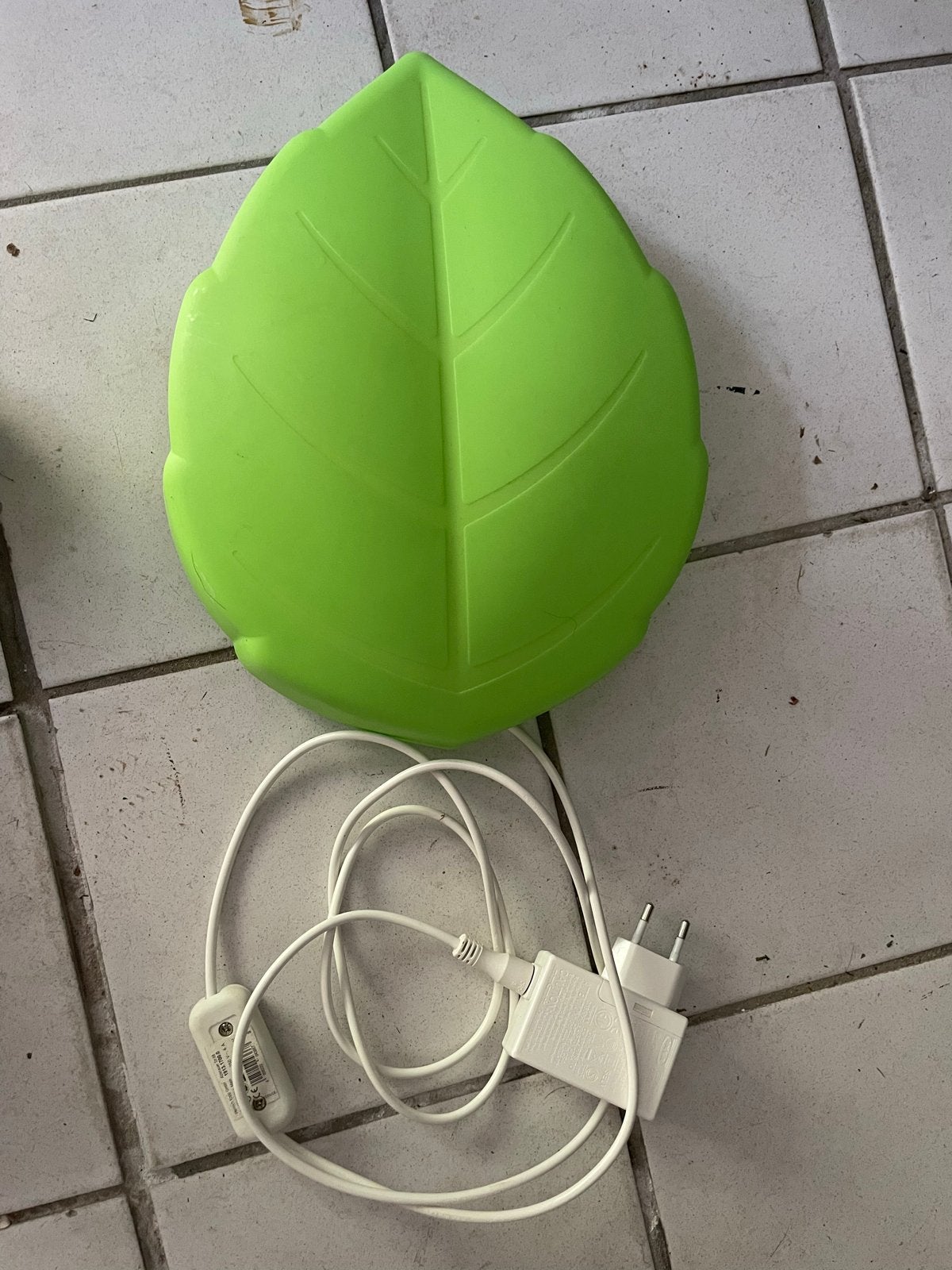 Groen blad nachtlampje voor kinderkamer - gratis af te halen, Gebruikt, Kunststof, Groen, Ophalen