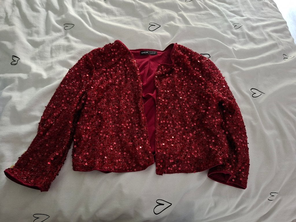 gilette bordeaux rood, Ophalen of Verzenden, Zo goed als nieuw, Jasje, Maat 36 (S)