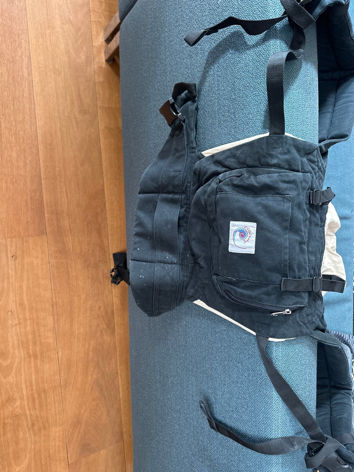 Ergobaby Draagzak - Zwart met baby-inzet, Gebruikt, Buik, Rug of Zij, Draagzak, Ophalen