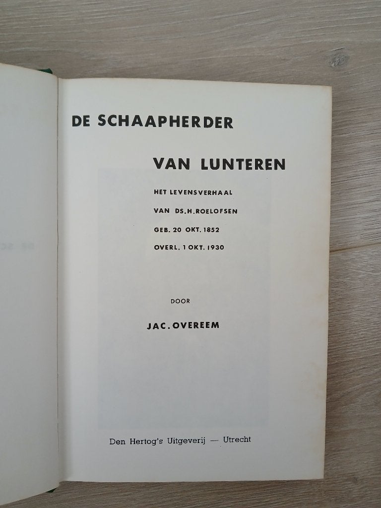 De Schaapherder van Lunteren - Jac. Overeem, Gelezen, Christendom | Protestants, Ophalen of Verzenden, Jac. Overeem