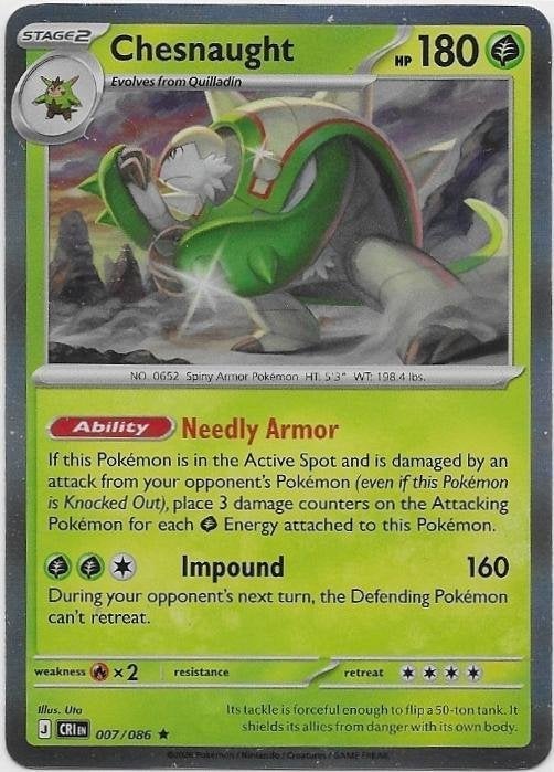 Chaos Rising,  Chesnaught [holo] 7/86, Verzenden, Nieuw, Losse kaart