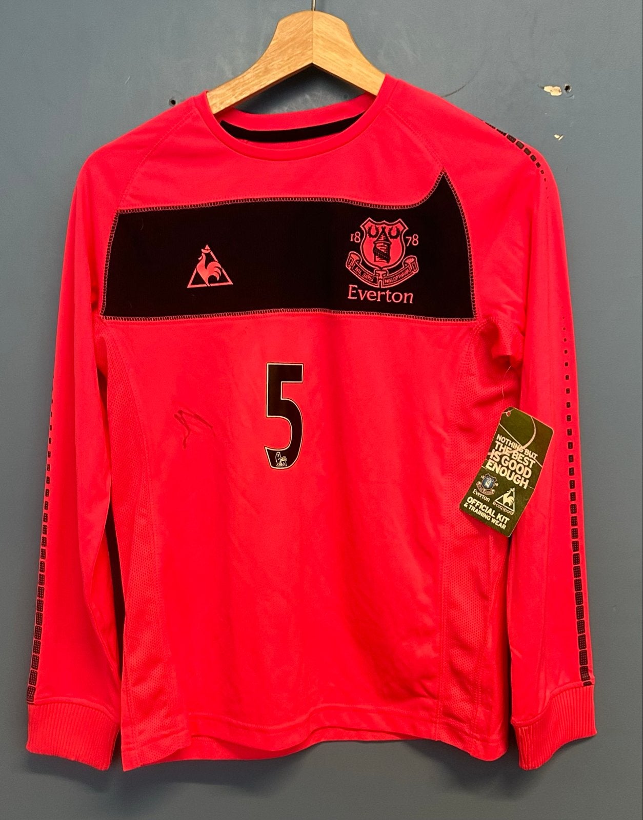 2x Originele gesigneerde Everton FC kinder shirts 2010-2011, Verzenden, Zo goed als nieuw, Shirt
