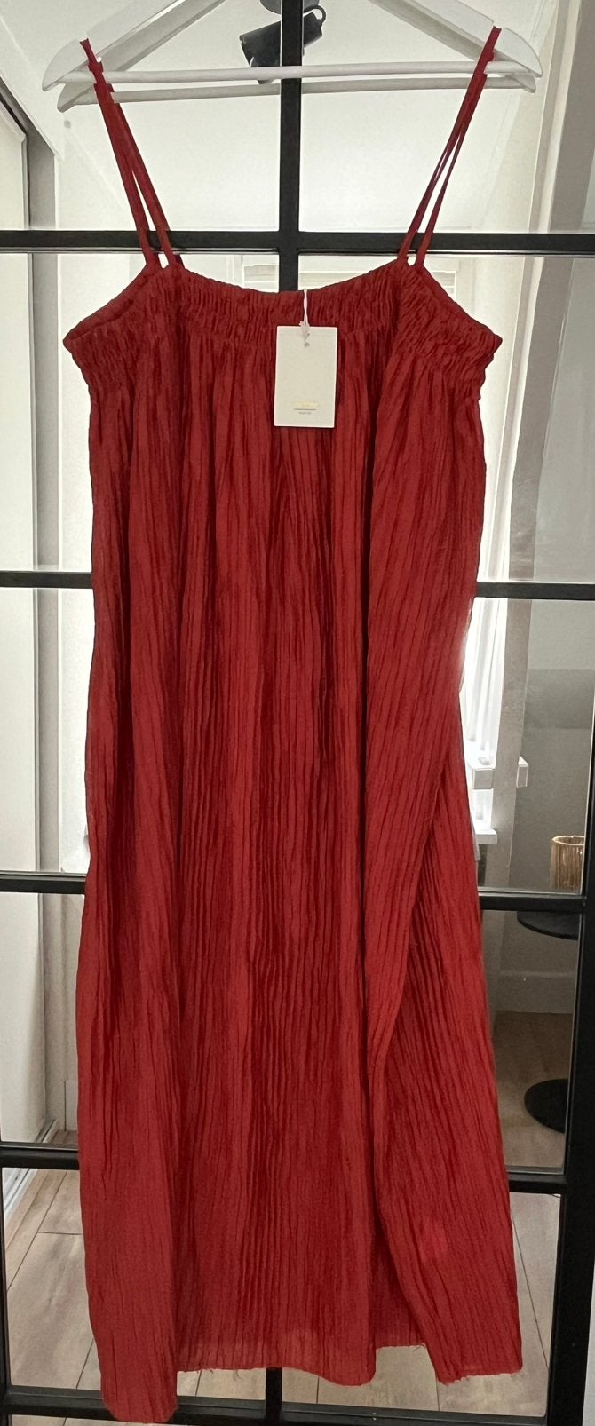 La Boutique dress/ koraal oranje, Kleding | Dames, Tops, Maat 38/40 (M), Verzenden, Oranje, Zo goed als nieuw