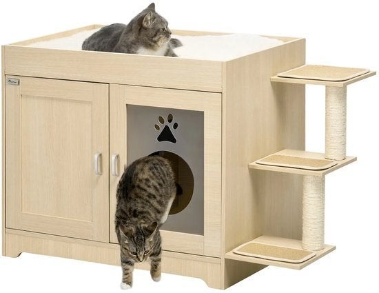 Kattenbakhuisje – Kattenbak Kast – Kattenhuis – Kattenmeubel, Corvance B.V., Verzenden, Nieuw, Corvancebol@gmail.com