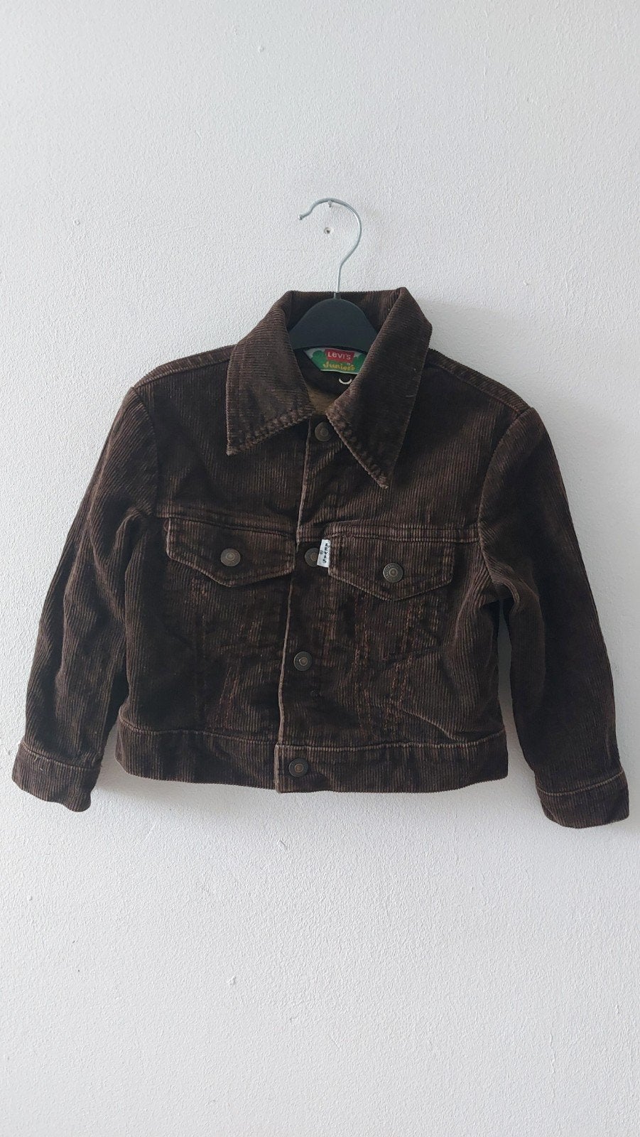Vintage 70s Levis Juniors big E corduroy jacket, Jongen of Meisje, Ophalen of Verzenden, Zo goed als nieuw, Levi's