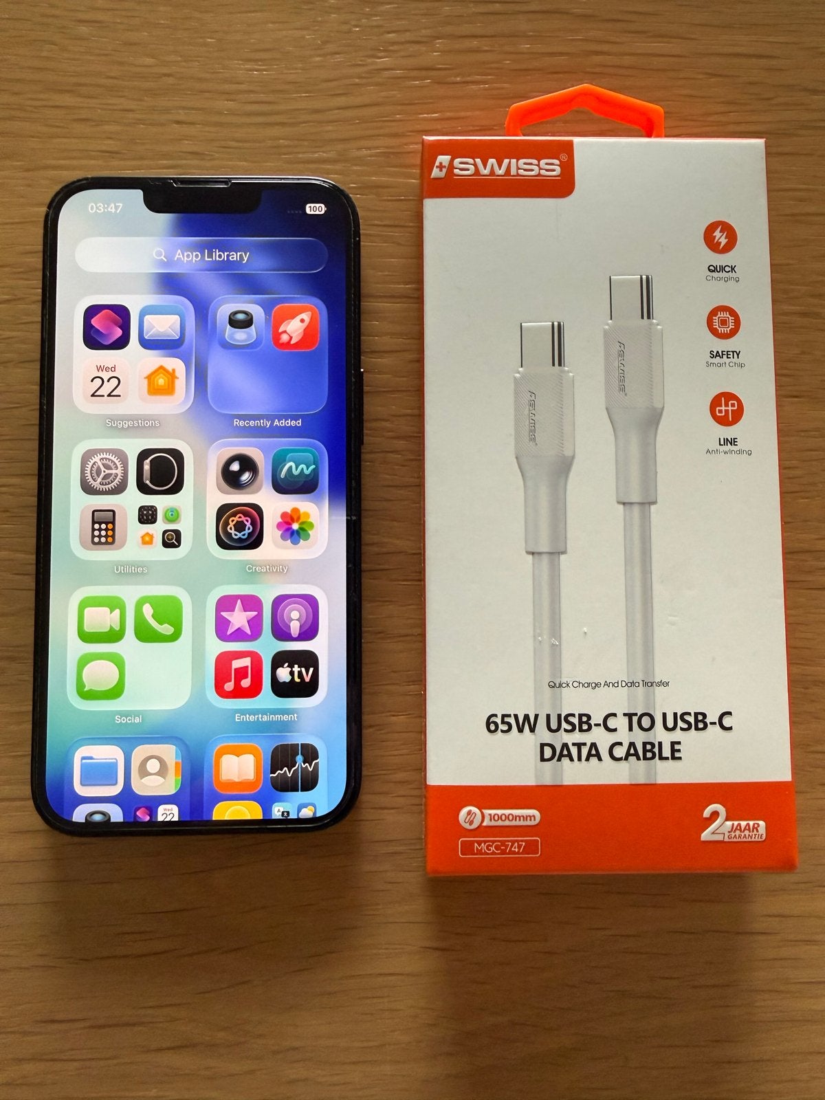 iPhone 16e 128GB - 100% Batterij - Perfect Werkend + Nieuwe, Ophalen of Verzenden, Zo goed als nieuw, Zonder simlock, Zonder abonnement