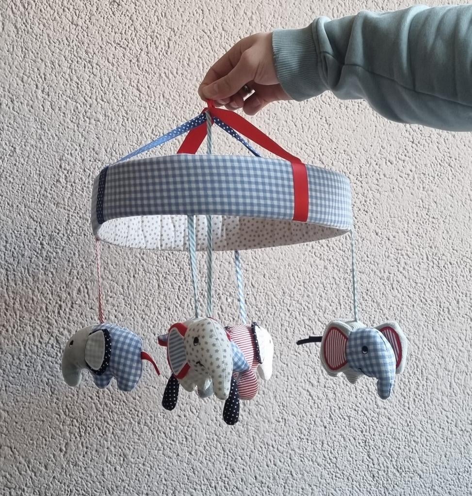 Muziekmobiel met olifantjes, Kinderen en Baby's, Speelgoed | Babyspeelgoed, Ophalen of Verzenden