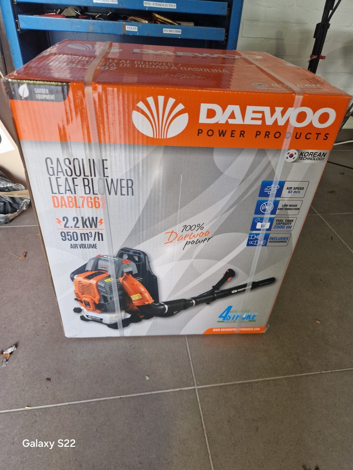 nieuwe daewoo dabl 7662 bladblazer, Tuin en Terras, Ophalen of Verzenden, Nieuw, Elektrisch