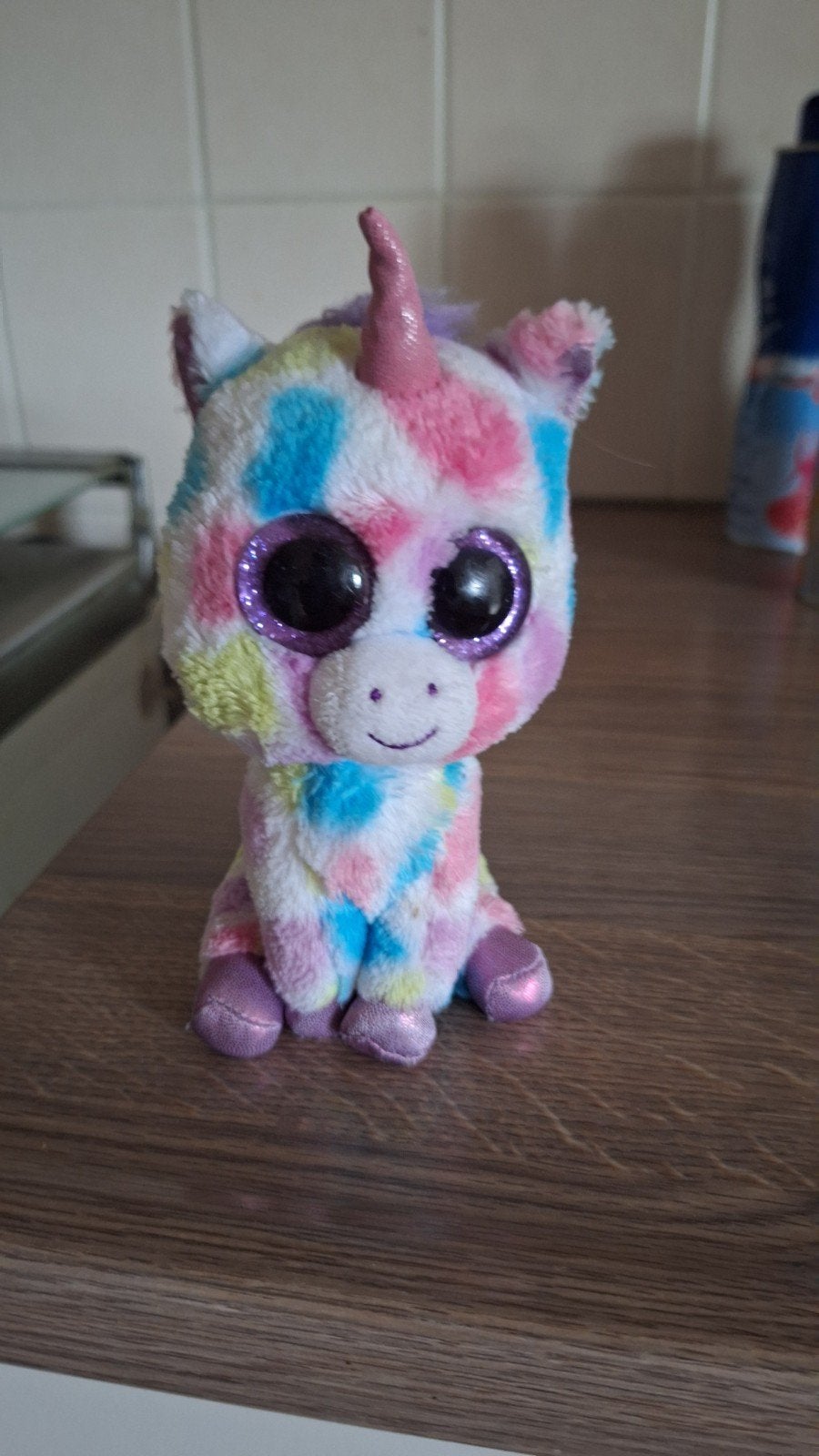 Ty Beanie Boo Eenhoorn - Kleurrijk en Sprankelend, Eenhoorn, Ophalen of Verzenden, Meerkleurig, Klein (minder dan 20 cm)