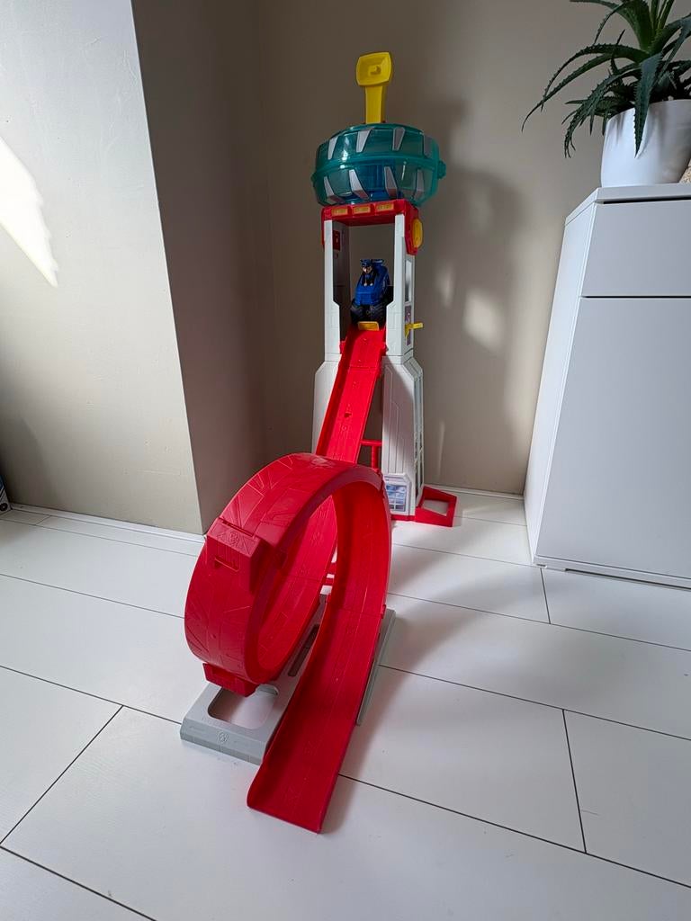 Paw Patrol Uitkijktoren met Chase en Voertuig, Ophalen of Verzenden, Gebruikt, Jongen of Meisje