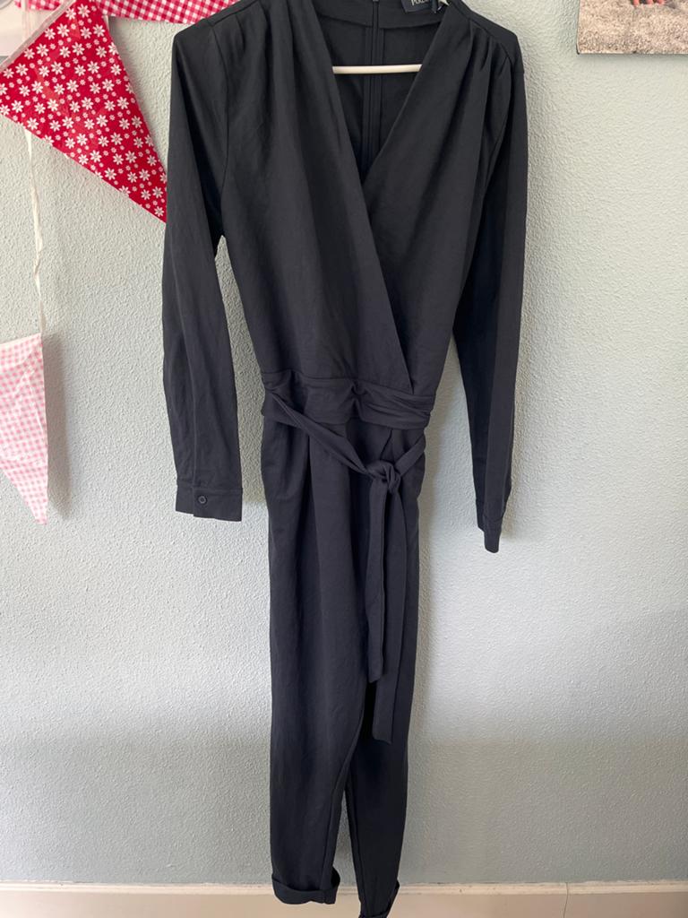 Donkerblauwe Purdey jumpsuit maat 40, Ophalen of Verzenden, Zo goed als nieuw, Maat 38/40 (M), Blauw