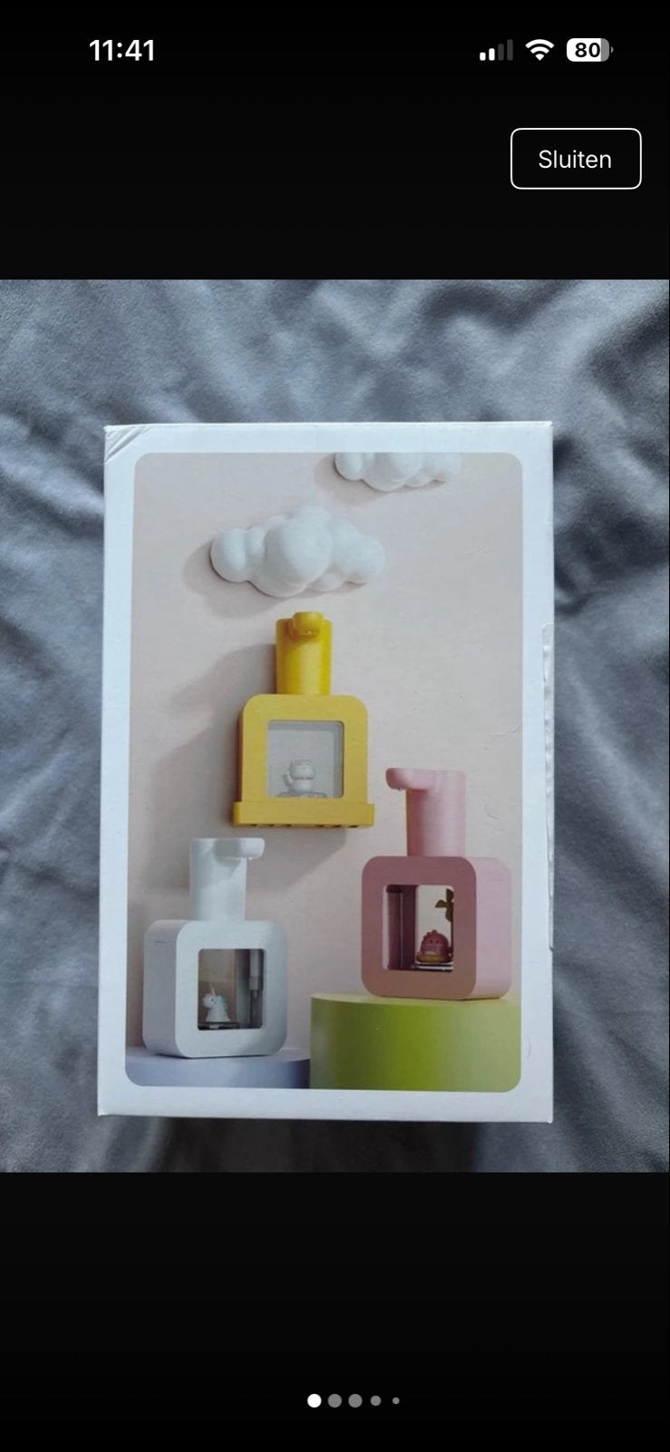 Roze zeepdispenser met schattig figuurtje, Ophalen, Nieuw, Roze, Zeepdispenser/zeepbakje