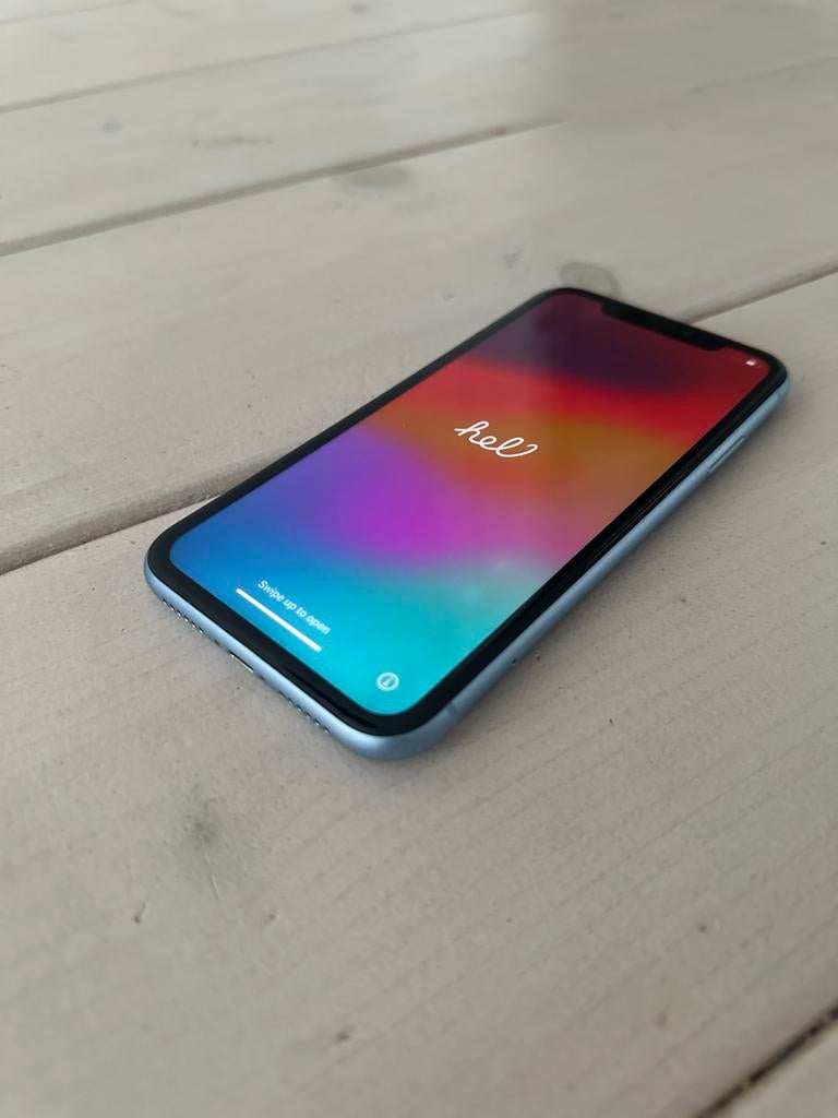 iPhone XR 64GB - Krasvrij, Telecommunicatie, Mobiele telefoons | Apple iPhone, Gebruikt, Blauw, IPhone XR, 78 %