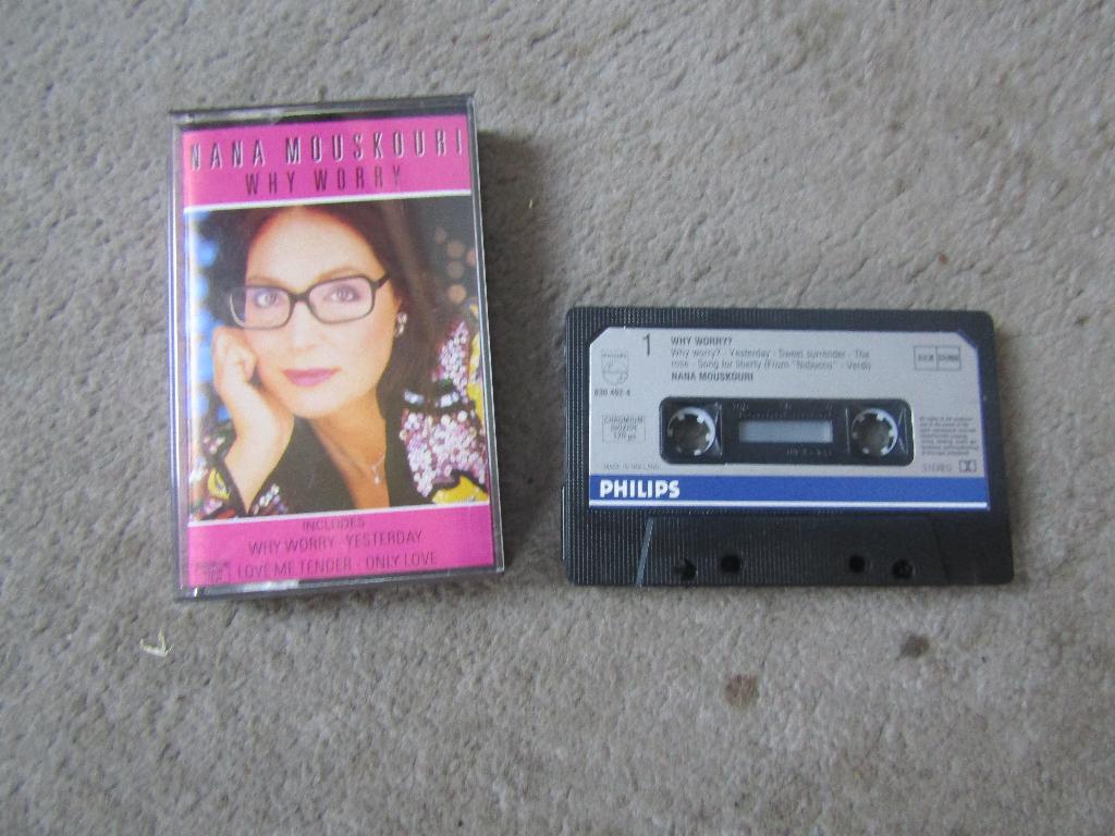 Cassette: Nana Mouskouri - Why worry, Cd's en Dvd's, Cassettebandjes, Gebruikt, Wereldmuziek, 1 bandje, Ophalen of Verzenden