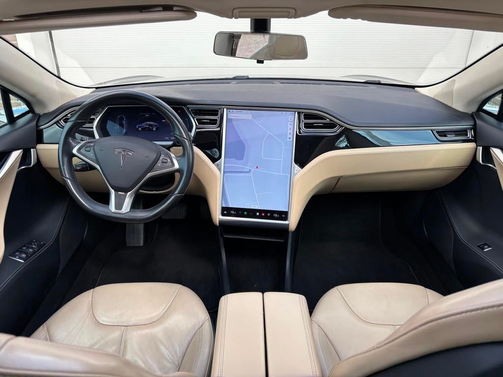 Tesla Model S 60 Base|Free Supercharge|Pano|Camera|306PK, Auto's, Tesla, Achterwielaandrijving, Beige, 1974 kg, 210 min